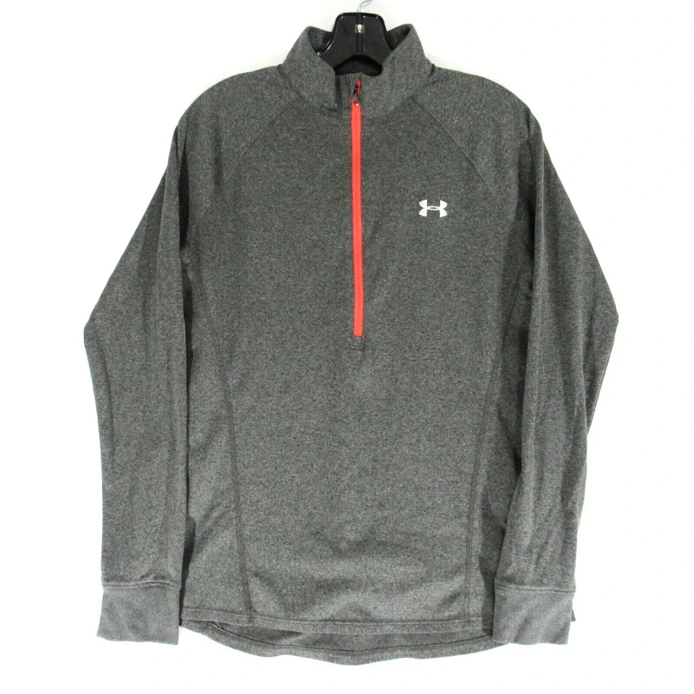 Under Armour Sweatshirt Womens Size Medium Heatgear Loose pullover 1/4 zip Gray‎